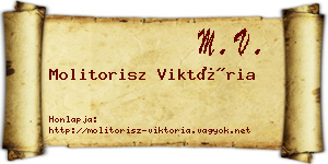 Molitorisz Viktória névjegykártya